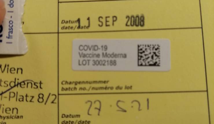 Tomei a primeira dose vacina contra a&nbsp;Covid19