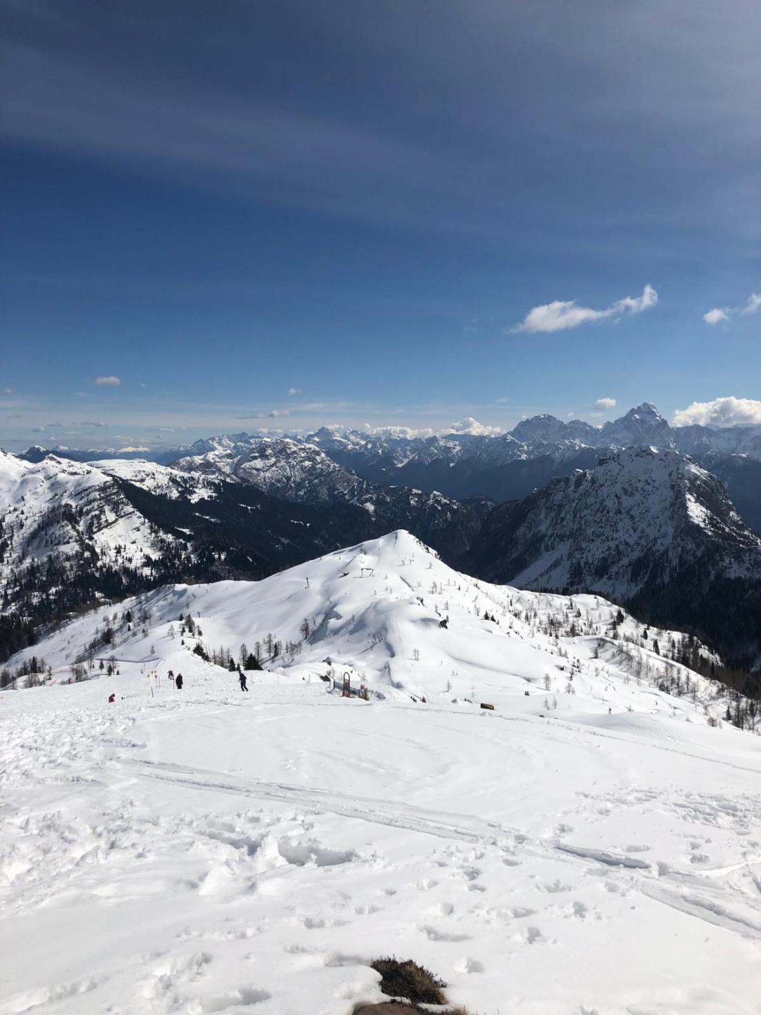Neve nas montanhas da Áustria